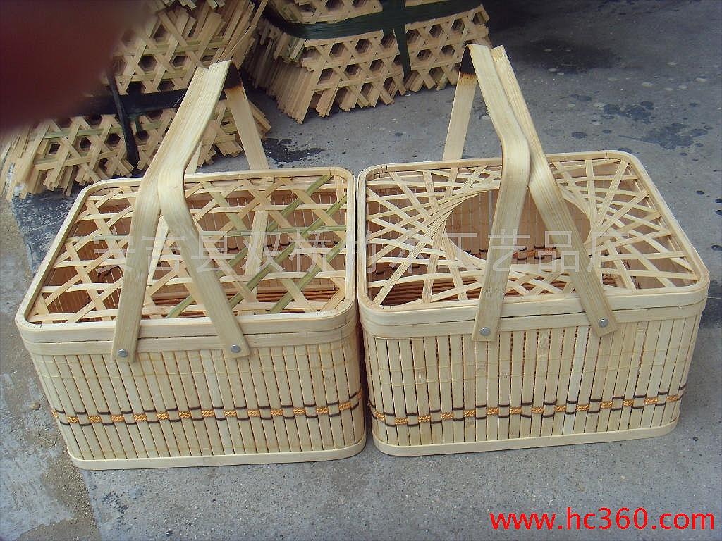 供应竹篮、竹筐、竹篓、竹盒、竹编织工艺品、竹包装。图片-安吉县双桥竹木工艺品厂